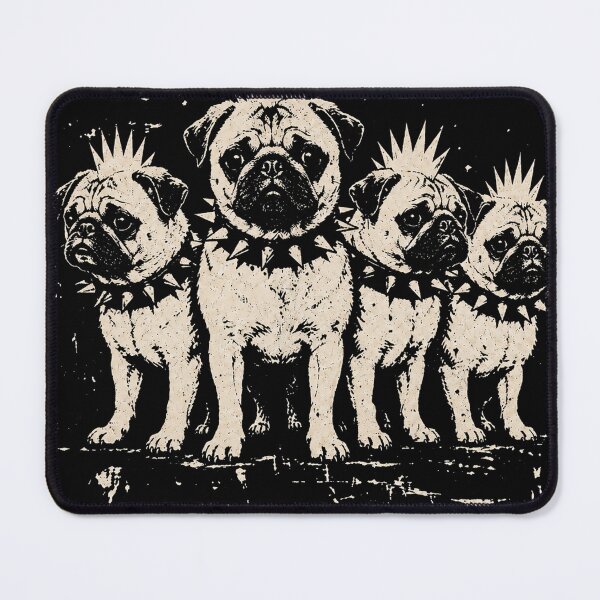 Item preview, Vintage Punk Pug Rock Pug Mohawk Spiked Collar designed and sold by will freed18.