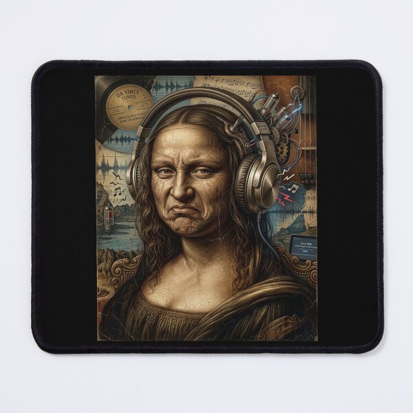 Item preview, Mona Lisa Bass Face Music Lovers DJs Producers designed and sold by MaskedTarget.