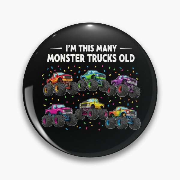 Item preview, I'm This Many Monster Trucks Old Sixth Birthday Kids Boy Girl designed and sold by PopStars1993.