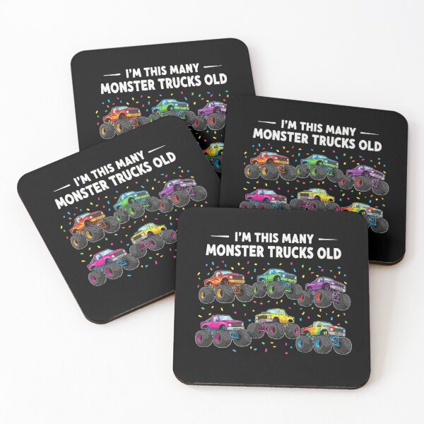 Item preview, I'm This Many Monster Trucks Old Sixth Birthday Kids Boy Girl designed and sold by PopStars1993.