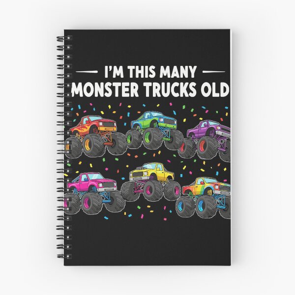 Item preview, I'm This Many Monster Trucks Old Sixth Birthday Kids Boy Girl designed and sold by PopStars1993.