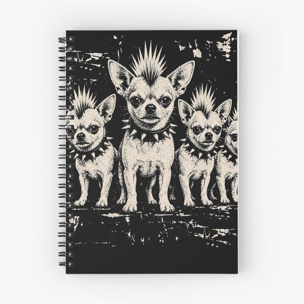 Item preview, Vintage Punk Chihuahua Rock Chihuahua Mohawk Spiked Collar designed and sold by will freed18.