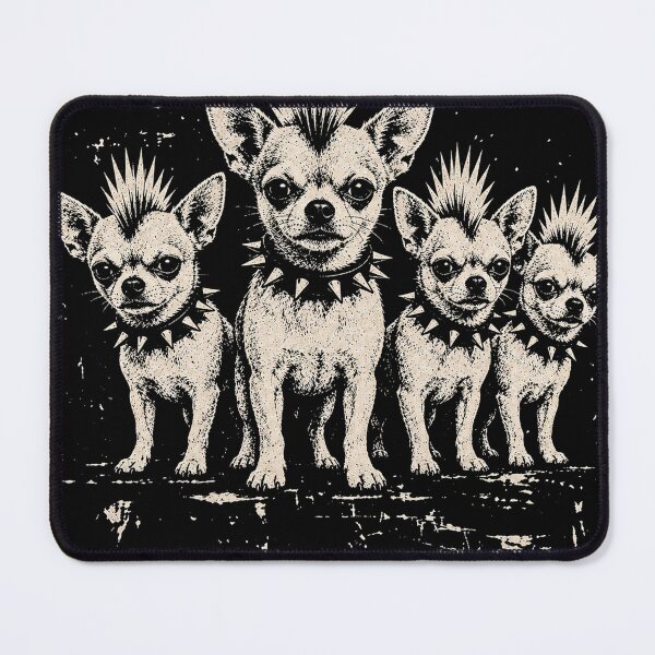 Item preview, Vintage Punk Chihuahua Rock Chihuahua Mohawk Spiked Collar designed and sold by will freed18.