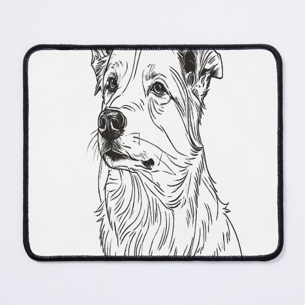 Item preview, Australian Shepherd in Minimalist Linear Art designed and sold by VestraDesign.