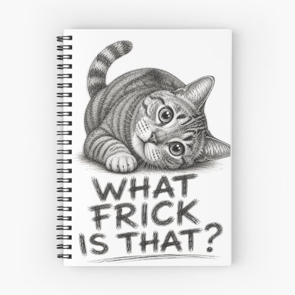 Item preview, What Frick Is That? Funny Curious Cat designed and sold by CMA Design Studio.