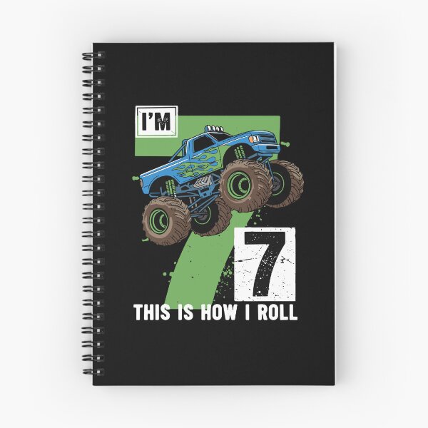 Item preview, I'm 7 This Is How I Roll Monster Truck 7th Birthday Boy Kid designed and sold by PopStars1993.
