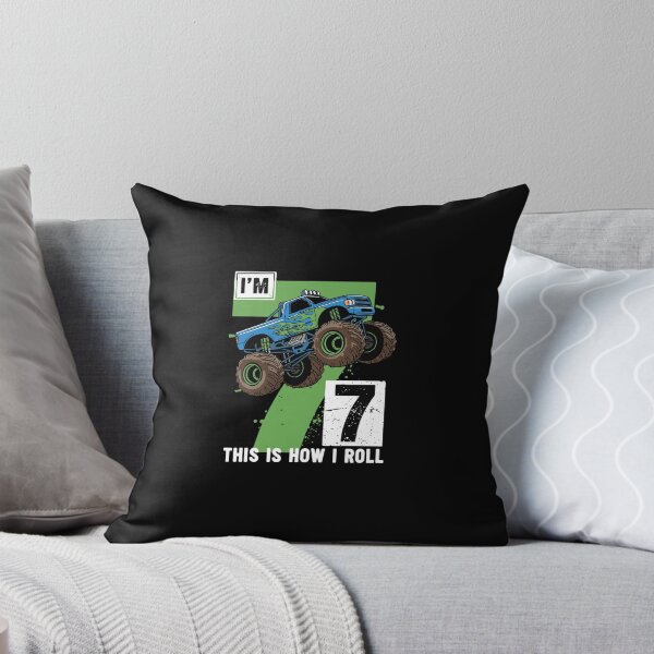 Item preview, I'm 7 This Is How I Roll Monster Truck 7th Birthday Boy Kid designed and sold by PopStars1993.