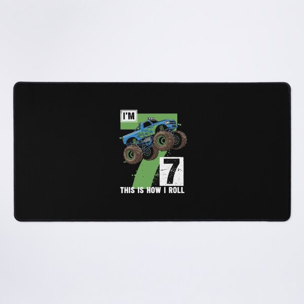 Item preview, I'm 7 This Is How I Roll Monster Truck 7th Birthday Boy Kid designed and sold by PopStars1993.