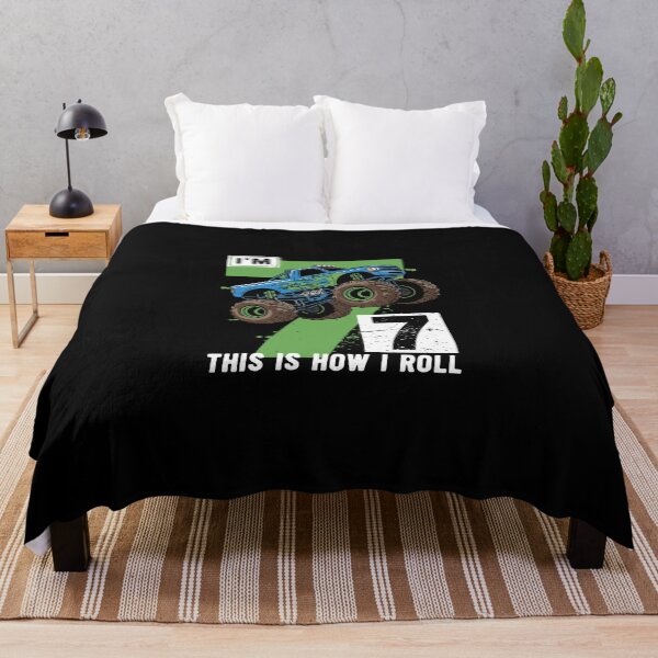 Item preview, I'm 7 This Is How I Roll Monster Truck 7th Birthday Boy Kid designed and sold by PopStars1993.