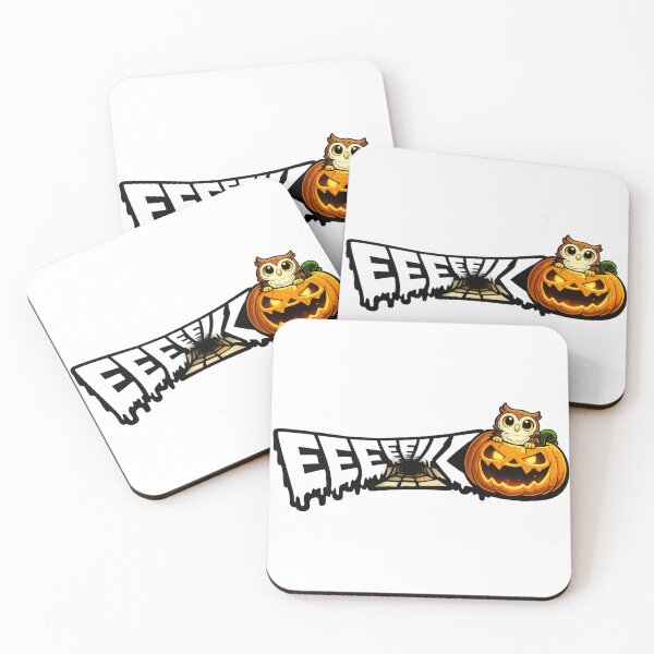 Item preview, Cute Halloween Owl Sticker | EEEK Pumpkin Owl | Funny Spooky Season Gift designed and sold by Gremlin Hours.