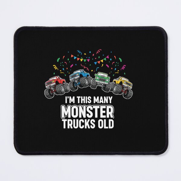 Item preview, I'm This Many Monster Trucks Old Birthday Boy Kids Party designed and sold by PopStars1993.