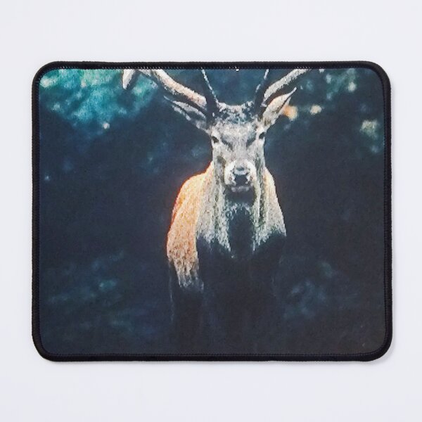 Item preview, Dark Forest Red Deer Stag Portrait designed and sold by silviama9.