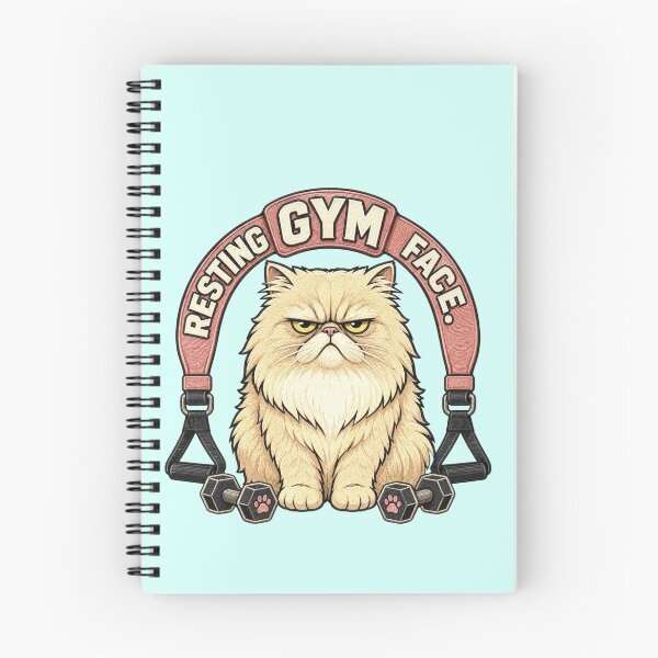 Item preview, Grumpy Persian Cat Funny Gym Workout designed and sold by Gentlestate.