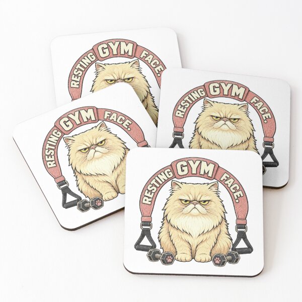Item preview, Grumpy Persian Cat Funny Gym Workout designed and sold by Gentlestate.