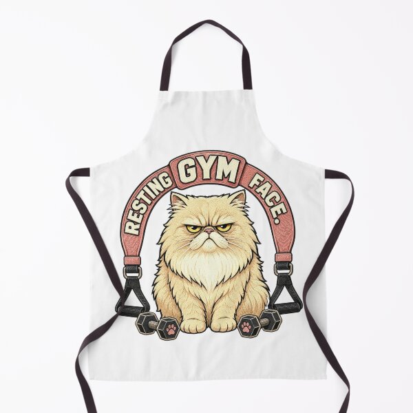 Item preview, Grumpy Persian Cat Funny Gym Workout designed and sold by Gentlestate.