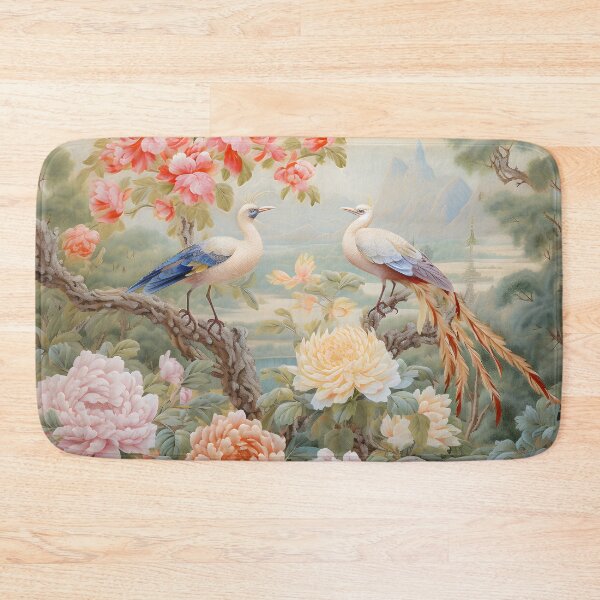Item preview, Elegant Peonies and Paradise Birds | Vintage Asian Botanical Wall Art designed and sold by GrinGalore.