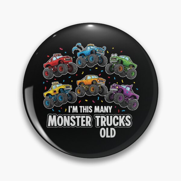 Item preview, I'm This Many Monster Trucks Old Birthday Boy Celebration designed and sold by PopStars1993.