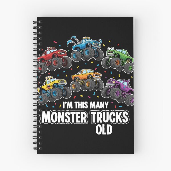 Item preview, I'm This Many Monster Trucks Old Birthday Boy Celebration designed and sold by PopStars1993.