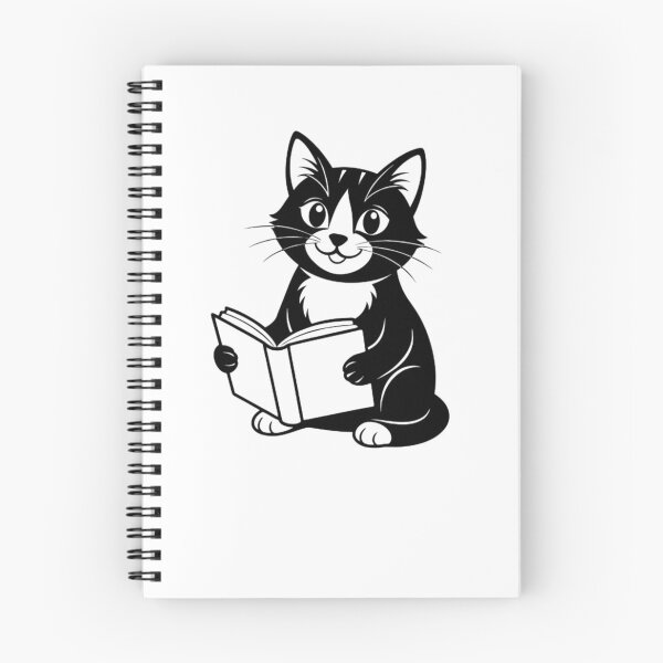 Item preview, Cute Reading Cat Cartoon Book Lover Design for Readers and Cat Fans designed and sold by PrintforDesign.