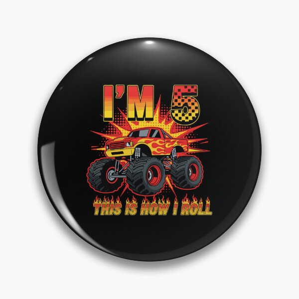 Item preview, I'm 5 This Is How I Roll Monster Truck 5th Birthday Boy designed and sold by PopStars1993.