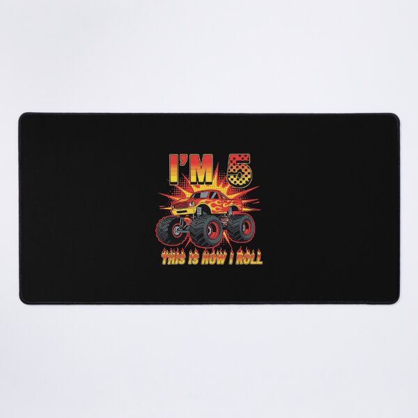 Item preview, I'm 5 This Is How I Roll Monster Truck 5th Birthday Boy designed and sold by PopStars1993.
