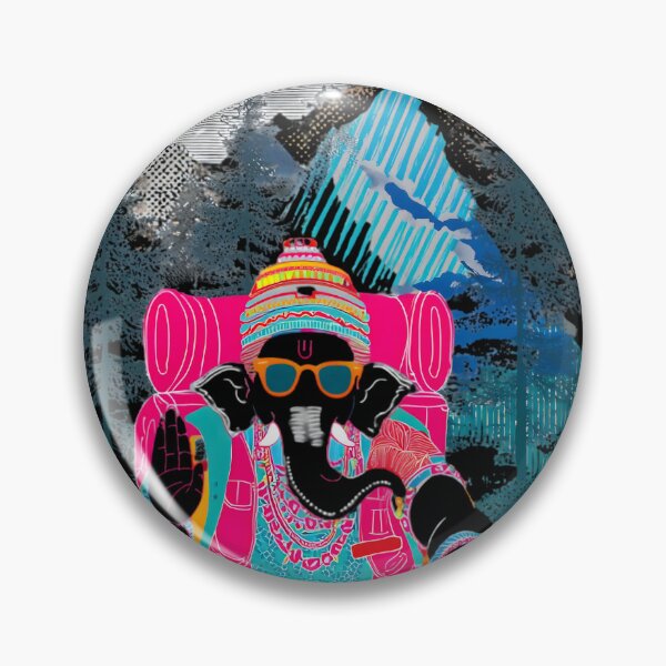 Item preview, Cool Streetwear Pink Elephant Hiker Mountain Pop Art designed and sold by PANNARUK THAILAND.