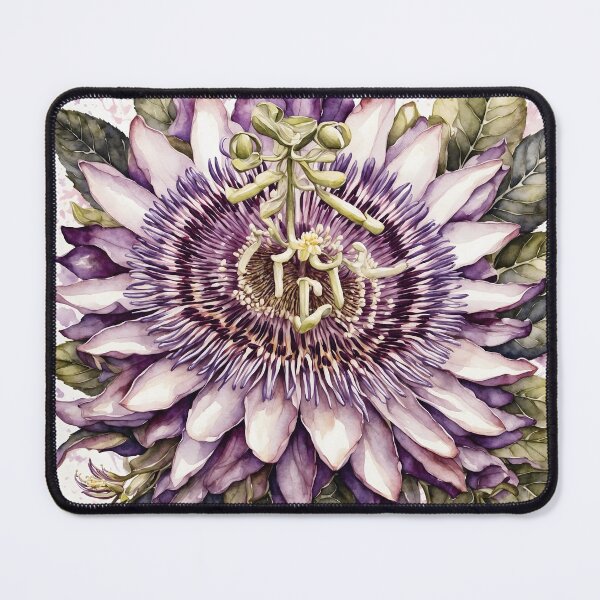 Item preview, Passionflower Watercolor Painting designed and sold by RawNaturePrints.