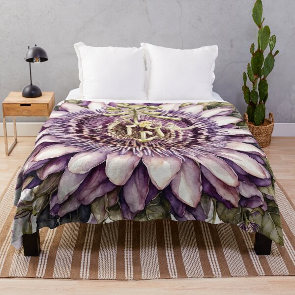 Item preview, Passionflower Watercolor Painting designed and sold by RawNaturePrints.