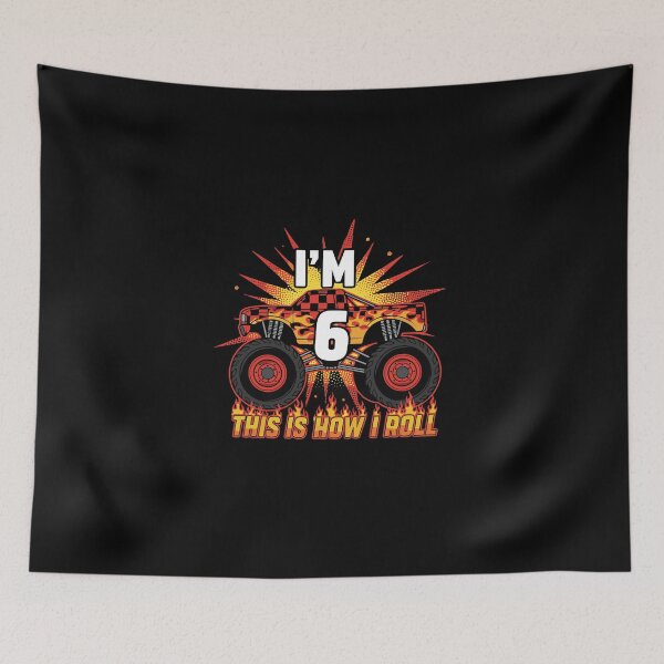 Item preview, I'm 6 This Is How I Roll Monster Truck 6th Birthday Six Year Old Boy designed and sold by PopStars1993.