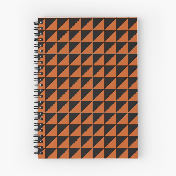 Item preview, Black And Burnt Orange Triangle Mosaic Pattern designed and sold by pattern-archive.