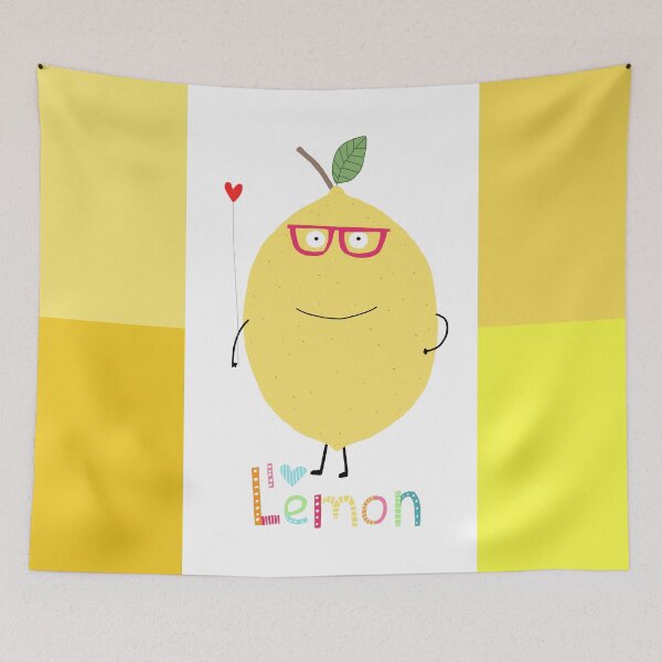 Item preview, Funny Lemon With Glasses Holding A Heart By Artist Carla Daly designed and sold by Carla Daly.