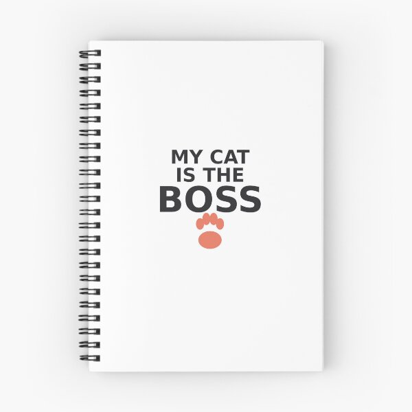 Item preview, My Cat Is The Boss Funny Cat Quote designed and sold by PandaInkDQT.