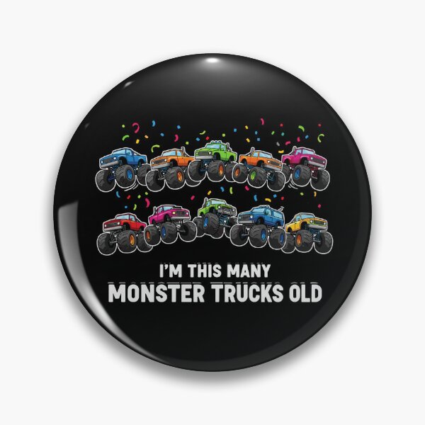 Item preview, I'm This Many Monster Trucks Old Ninth Birthday Monster Truck Nine Years Old Kids designed and sold by PopStars1993.