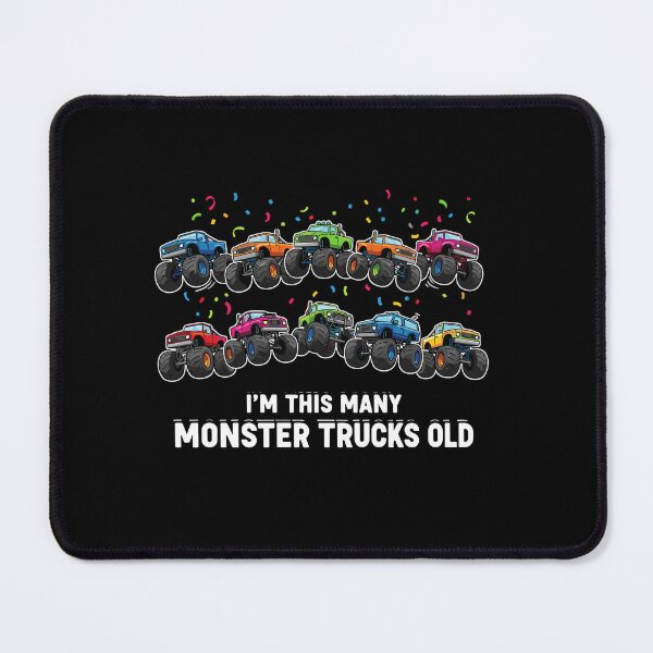Item preview, I'm This Many Monster Trucks Old Ninth Birthday Monster Truck Nine Years Old Kids designed and sold by PopStars1993.