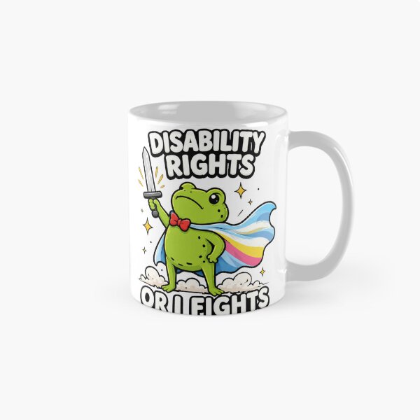 Item preview, I Will Fight Until Disability Rights Funny Frog Meme designed and sold by MaskedTarget.