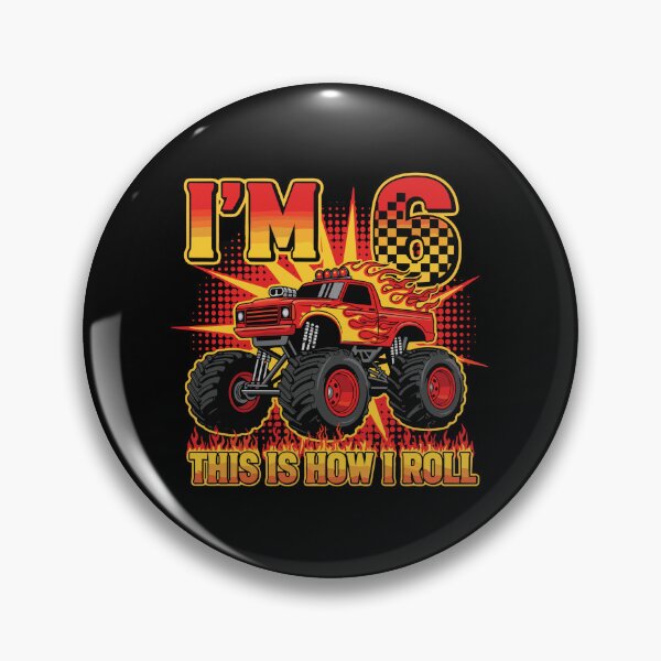 Item preview, I'm 6 This Is How I Roll Six Year Old Birthday Monster Truck designed and sold by PopStars1993.