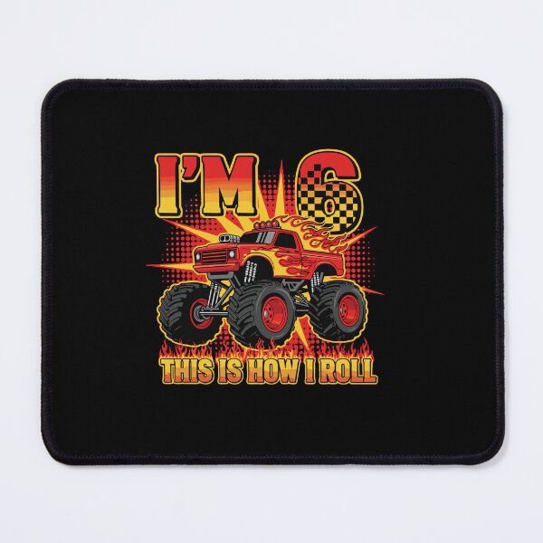 Item preview, I'm 6 This Is How I Roll Six Year Old Birthday Monster Truck designed and sold by PopStars1993.