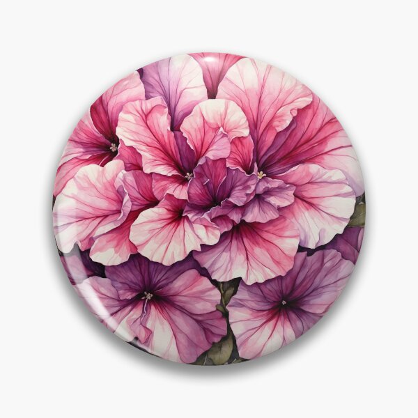 Item preview, Petunia Flower Watercolor Painting designed and sold by RawNaturePrints.