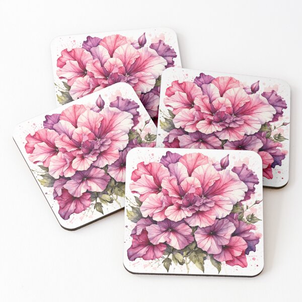 Item preview, Petunia Flower Watercolor Painting designed and sold by RawNaturePrints.
