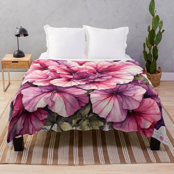 Item preview, Petunia Flower Watercolor Painting designed and sold by RawNaturePrints.