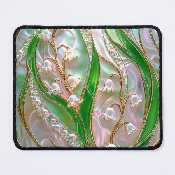 Item preview, Lily of the Valley Stained Glass Design designed and sold by MargaretWiktor.