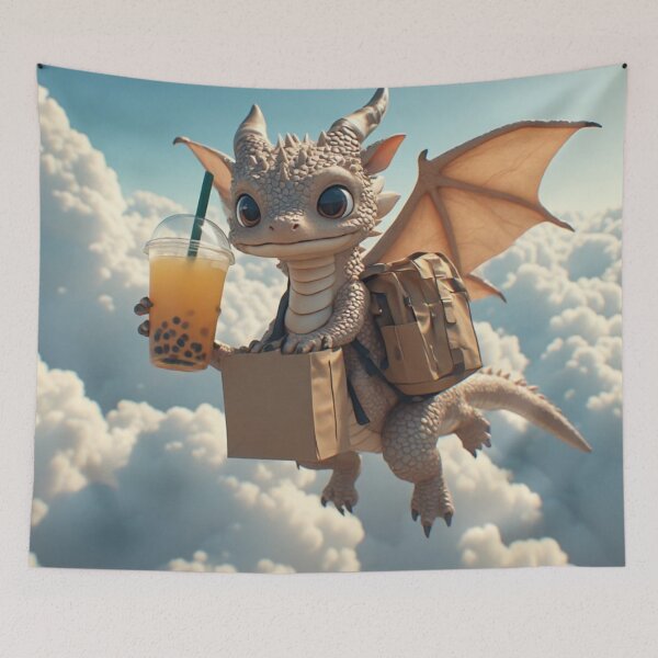 Item preview, Tiny Dragon Delivery designed and sold by VelvetDoods.