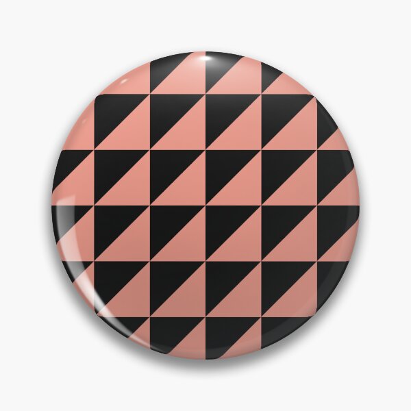 Item preview, Black And Coral Triangle Mosaic Pattern designed and sold by pattern-archive.