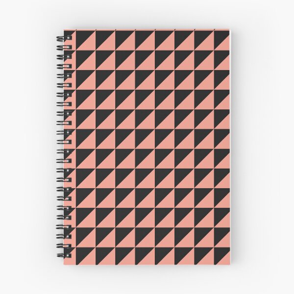 Item preview, Black And Coral Triangle Mosaic Pattern designed and sold by pattern-archive.