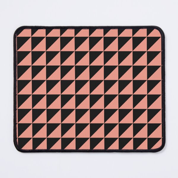 Item preview, Black And Coral Triangle Mosaic Pattern designed and sold by pattern-archive.
