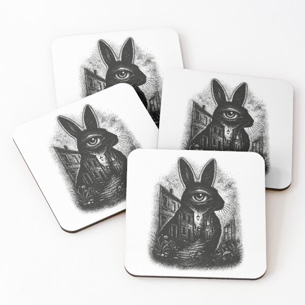 Item preview, Surreal Rabbit Alley Engraving designed and sold by Past in Threads.