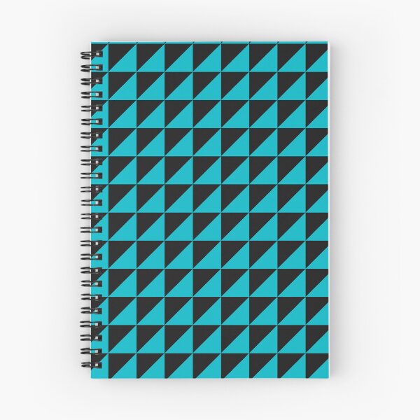 Item preview, Black And Cyan Triangle Mosaic Pattern designed and sold by pattern-archive.