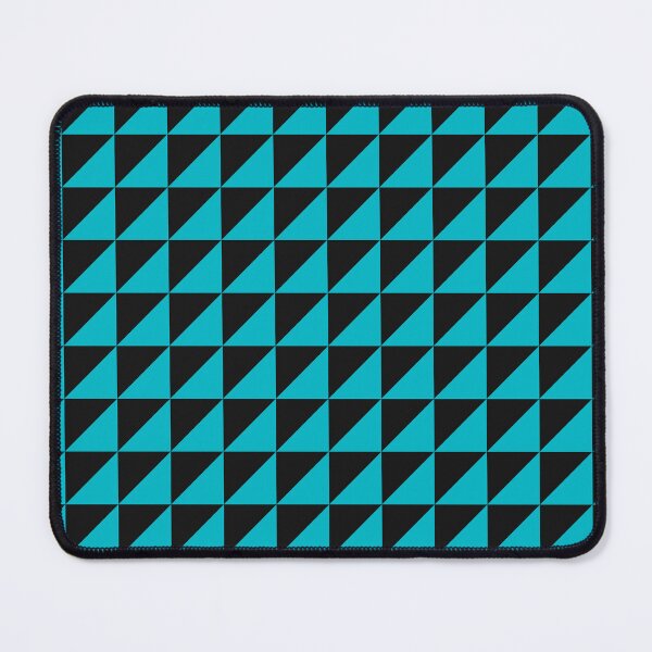 Item preview, Black And Cyan Triangle Mosaic Pattern designed and sold by pattern-archive.