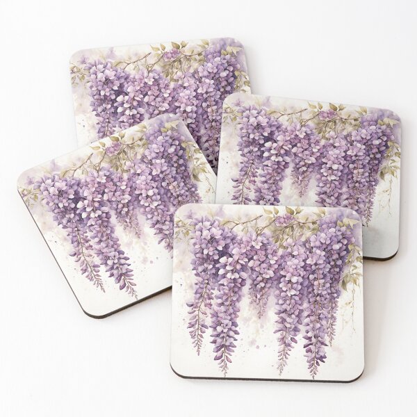 Item preview, Wisteria Blossom Watercolor Painting designed and sold by RawNaturePrints.