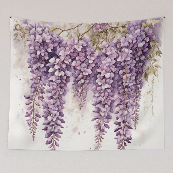 Item preview, Wisteria Blossom Watercolor Painting designed and sold by RawNaturePrints.
